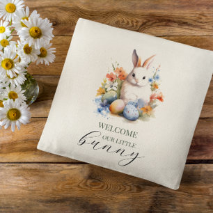 Easter Bunny   Welcome Little Bunny Cushion