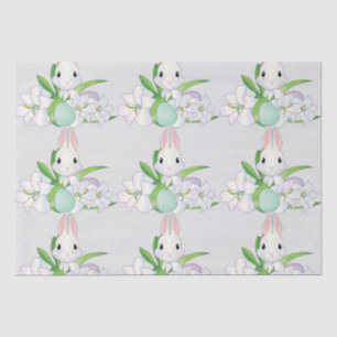 Easter Bunny White Lilies  Tissue Paper