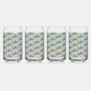Easter Bunny Wine Time Can Glass