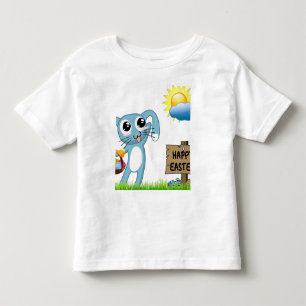 Easter Bunny wishes a Happy Easter Toddler T-Shirt