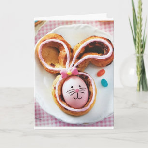 **EASTER BUNNY** WISHES "YOU" HAPPY EASTER TREATS HOLIDAY CARD