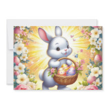 easter bunny with a basket