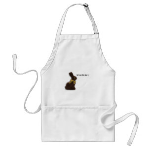 EASTER BUNNY WITH ATTITUDE TEMPLATE STANDARD APRON