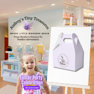 Easter Bunny With Basket Of Eggs Favour Boxes
