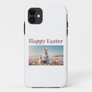 Easter bunny with Easter Eggs Happy Easter iPhone 11 Case