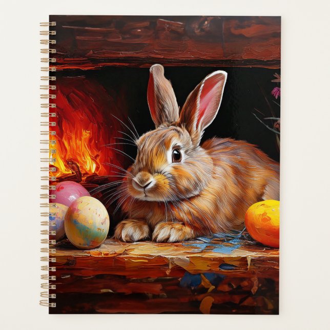 Easter Bunny with Easter eggs Planner (Front)
