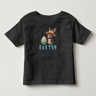 Easter Bunny With Egg Kids Toddler T-Shirt