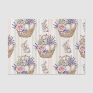 Easter Bunny with Eggs Spring Pastel Pattern (14) Tissue Paper