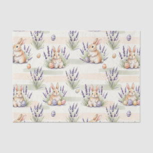 Easter Bunny with Eggs Spring Pastel Pattern (3) Tissue Paper