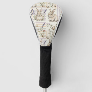Easter Bunny with Eggs Spring Pastel Pattern (5) Golf Head Cover