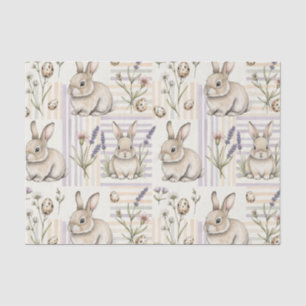 Easter Bunny with Eggs Spring Pastel Pattern (5) Tissue Paper