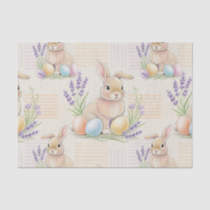Easter Bunny with Eggs Spring Pastel Pattern (6) Tissue Paper