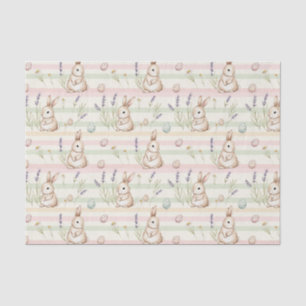 Easter Bunny with Eggs Spring Pastel Pattern Tissue Paper