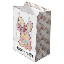 Easter Bunny with Heart and Bow