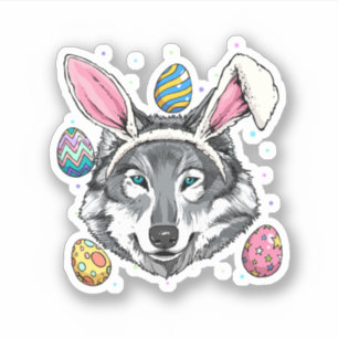 Easter Bunny Wolf Funny Easter Wolf Wild Forest Wo