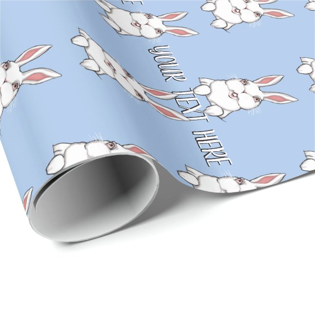 Easter Bunny Wrapping Paper Personalised Paper (Roll Corner)