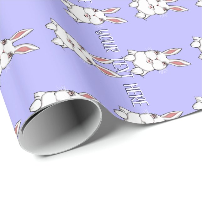 Easter Bunny Wrapping Paper Personalised Paper (Roll Corner)