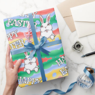 Easter Bunny Wrapping Paper Personalised Paper