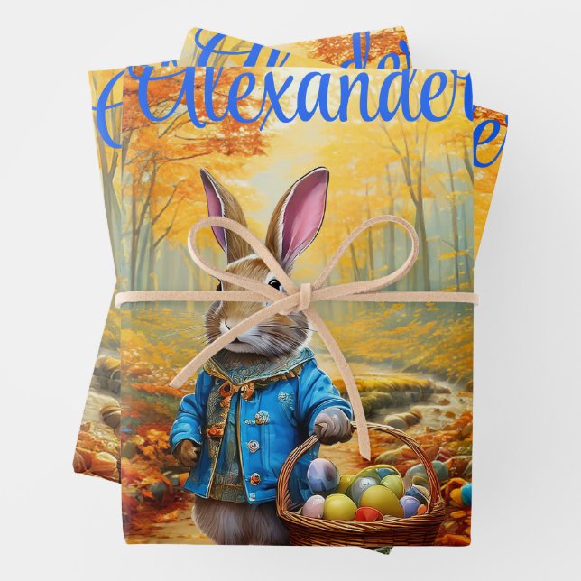 Easter Bunny  Wrapping Paper Sheet (In situ)