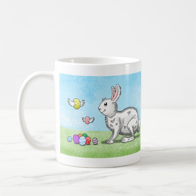 Easter Bunny's Egg Hunt Coffee Mug (Left)