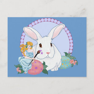 Easter Bunny's Helper Holiday Postcard