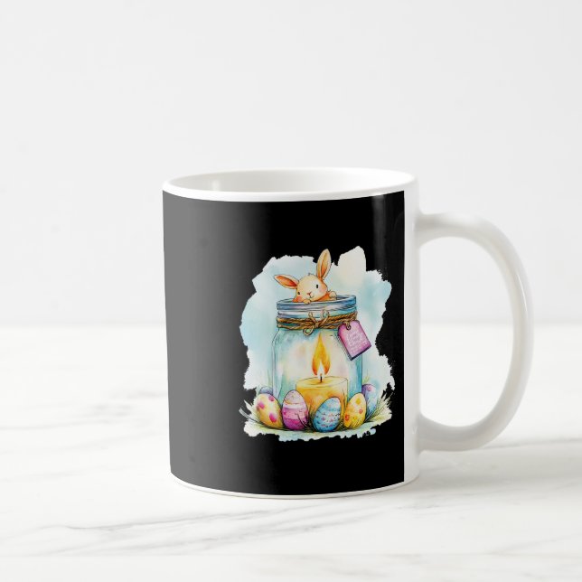 Easter Candles In Decorative Jars Surrounded By Ea Coffee Mug (Right)