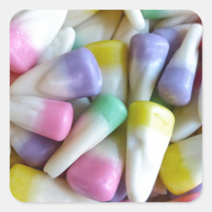 Easter Candy Corn Square Sticker