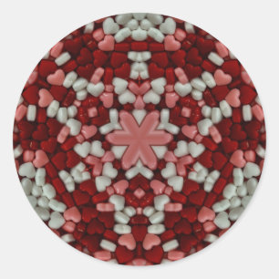 EASTER Candy Hearts ~   Classic Round Sticker