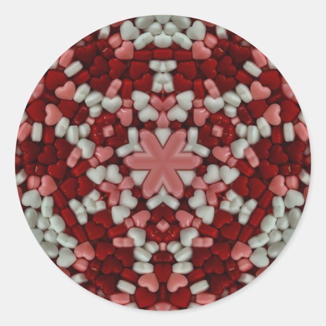 EASTER Candy Hearts ~   Classic Round Sticker (Front)