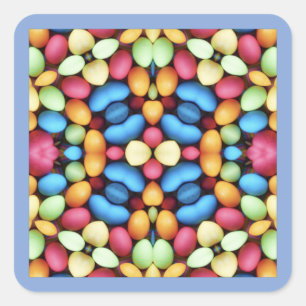 EASTER Candy ~ Square Sticker