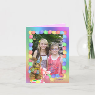Easter Card bunny rainbow Photo frame