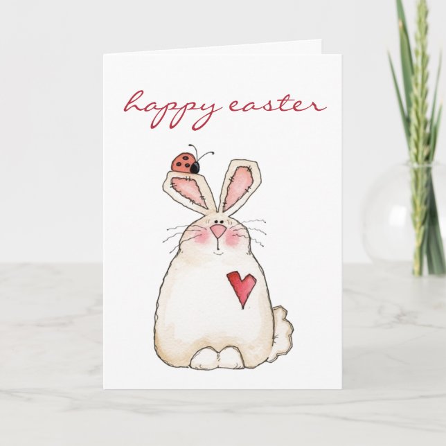 Easter Card - Cute Bunny (Front)