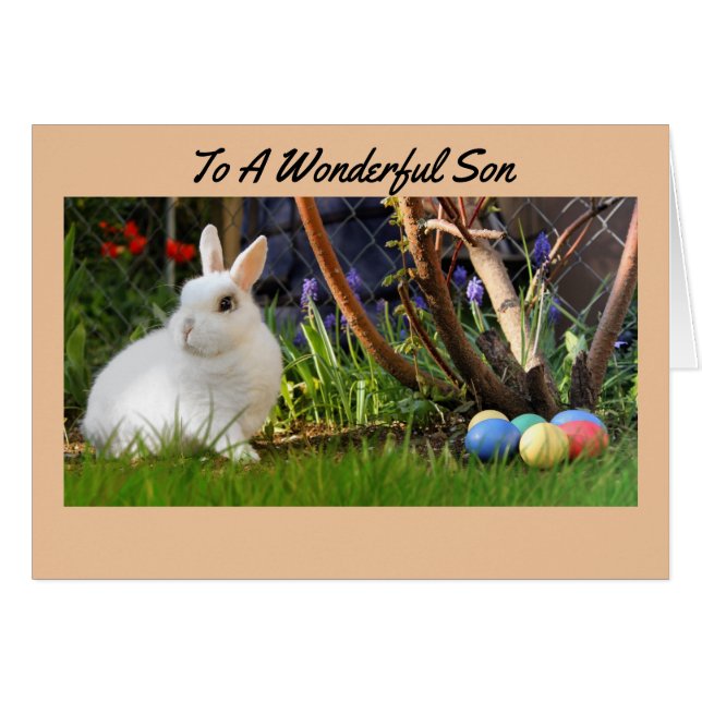 Easter Card For A Son (Front Horizontal)