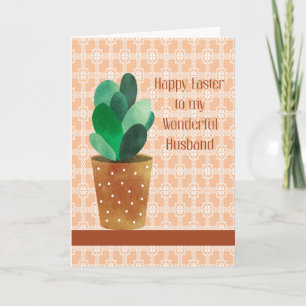 Easter Card for Husband with Plant