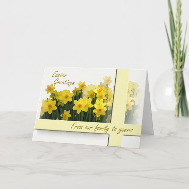 Easter Card - From our family to yours (Front)