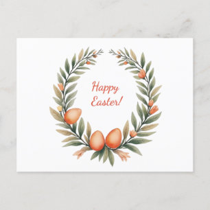 Easter card in soft pastel colours