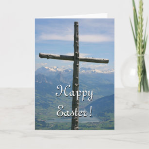 Easter Card - Mountain Cross
