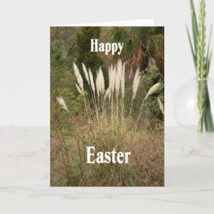 Easter Card Religious, Wild Grasses
