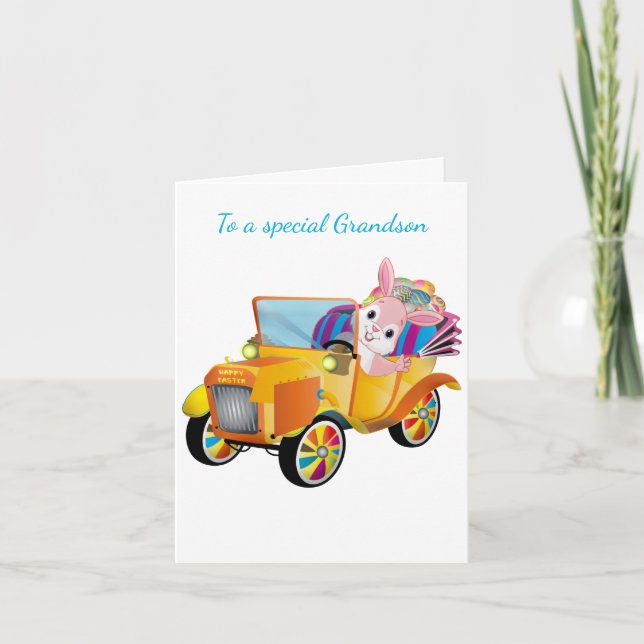 Easter Card-To A Special Grandson Holiday Card (Front)