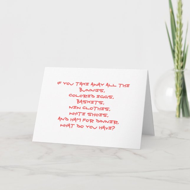 Easter Card with Gospel Message (Front)
