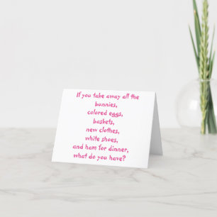 Easter Card with Gospel Message