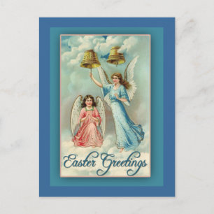 Easter Card with Vintage Illustration