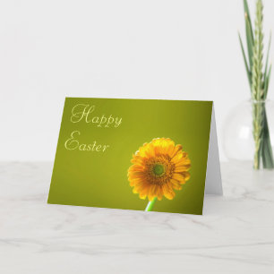 Easter Card - Yellow Daisy Gerbera Flower