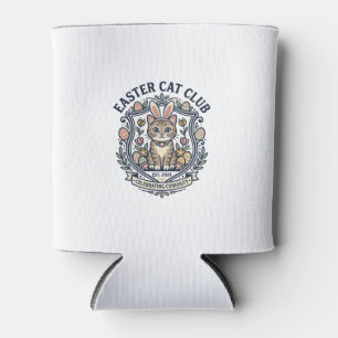 Easter Cat Cat Graphic Tee Art - Easter Cat Club_1 Can Cooler
