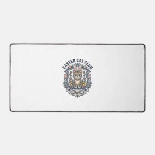 Easter Cat Cat Graphic Tee Art - Easter Cat Club_1 Desk Mat