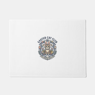 Easter Cat Cat Graphic Tee Art - Easter Cat Club_1 Doormat