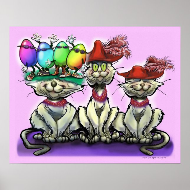 Easter Cat Poster (Front)
