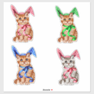 Easter Cat Sticker