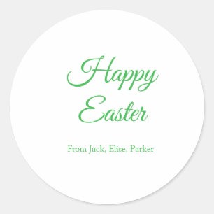easter celebration add QR photo happy easter Classic Round Sticker