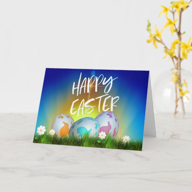 Easter Celebration - Happy Easter Card (Yellow Flower)